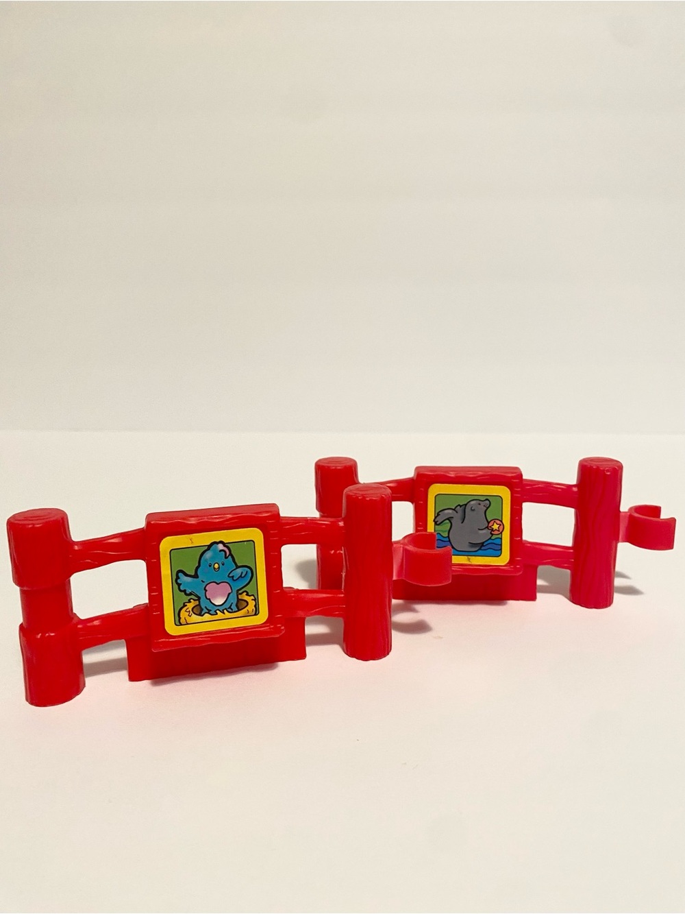 Little People Red Fence Zoo Bird Seal Animal Enclosure Fencing Lot x 2 4/$20 🛑